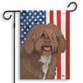 Spanish Water Dog Americana Garden Flag