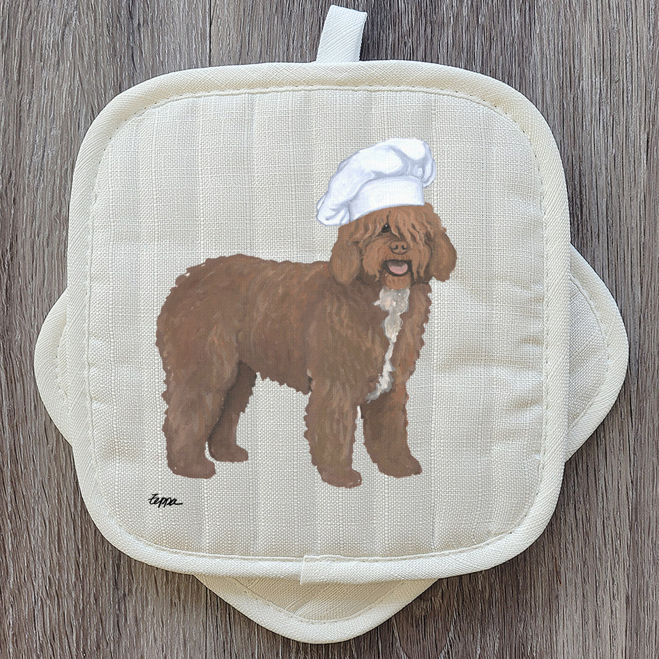 Spanish Water Dog Pot Holder Set