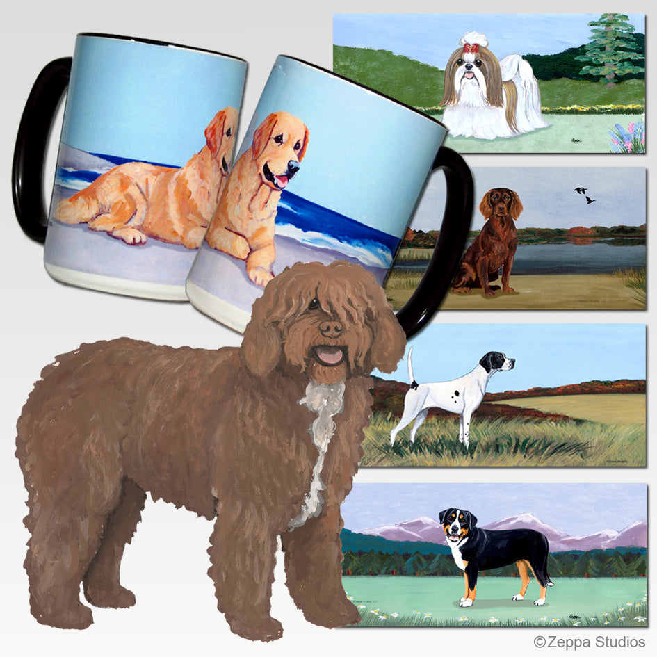Spanish Water Dog Scenic Mug