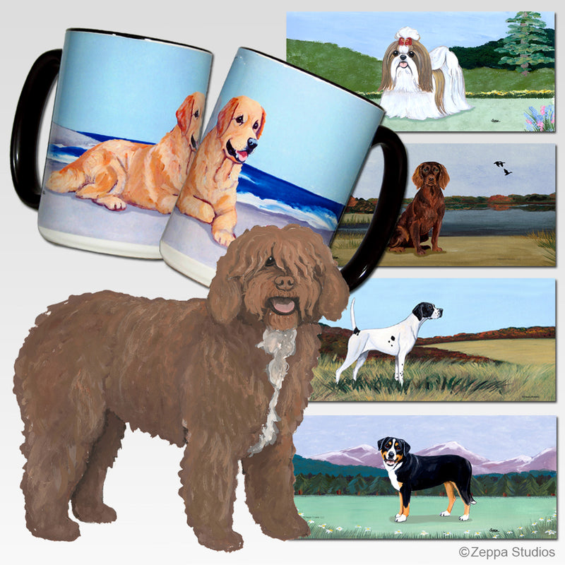 Spanish Water Dog Scenic Mug