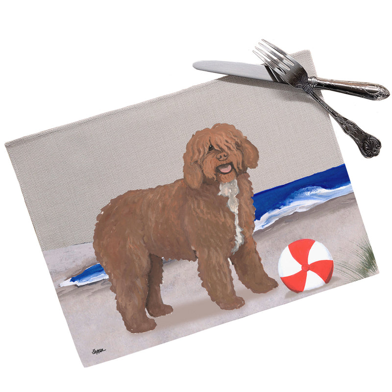 Spanish Water Dog Scenic Placemats