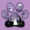 Spooky Paw - Ladies T-Shirt V-Neck