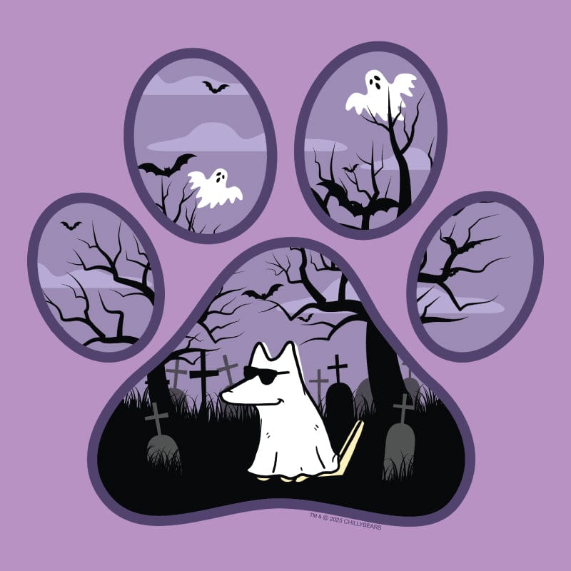 Spooky Paw - Ladies T-Shirt V-Neck