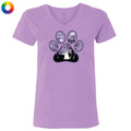 Spooky Paw - Ladies T-Shirt V-Neck