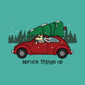 Spruce Things Up - Ladies T-Shirt V-Neck