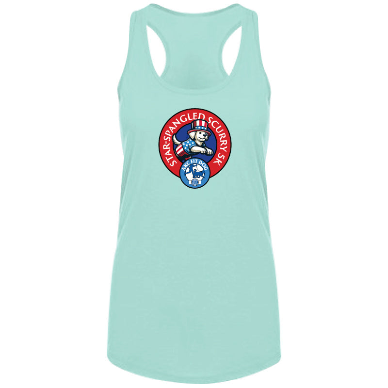 2026 Star Spangled Scurry - Ladies Racerback Tank Top