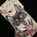 Customized Hand-Painted Dog Breed Stocking
