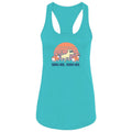 Suns Out Buns Out - Ladies Racerback Tank Top
