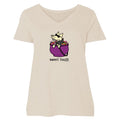 Sweet Tooth - Ladies Curvy V-Neck Tee