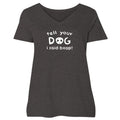 Tell Your Dog I Said Boop - Ladies Curvy V-Neck Tee
