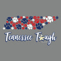 Tennessee Tough - Ladies Curvy V-Neck Tee