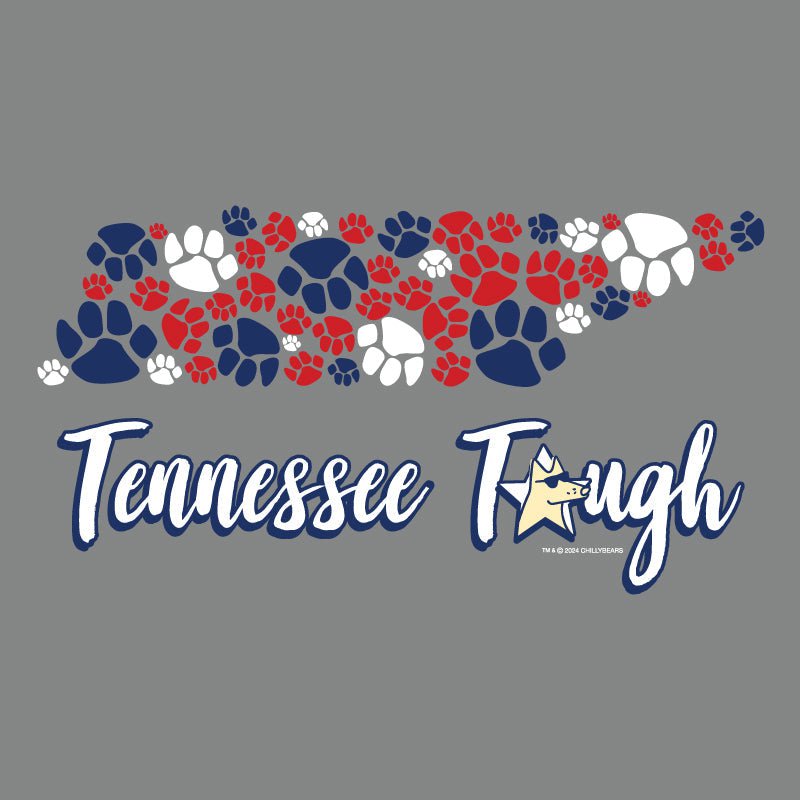 Tennessee Tough - Ladies Curvy V-Neck Tee