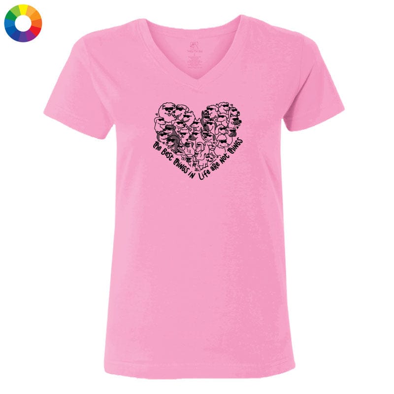 The Best Things In Life - Ladies T-Shirt V-Neck