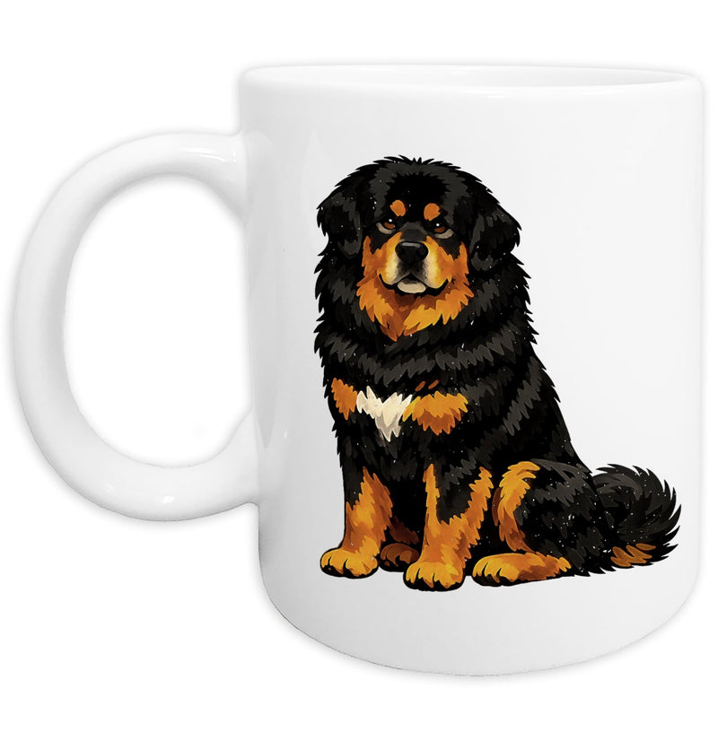 Tibetan Mastiff Watercolor - Ceramic Mug