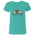 Together For Texas - Ladies T-Shirt V-Neck