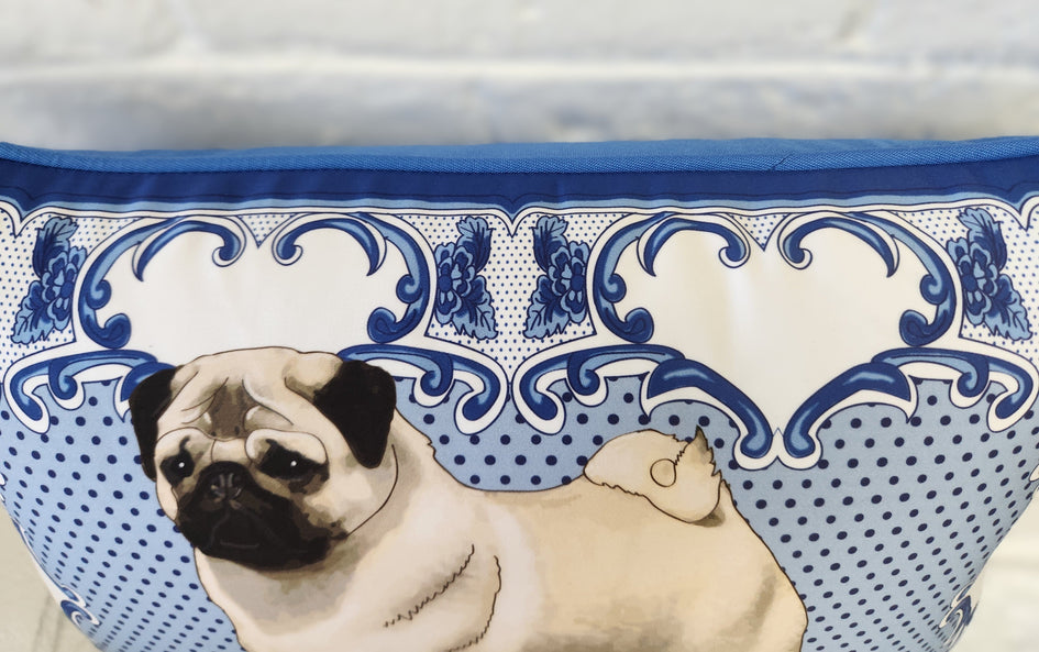Pug Decorative Lumbar Pillow Cover