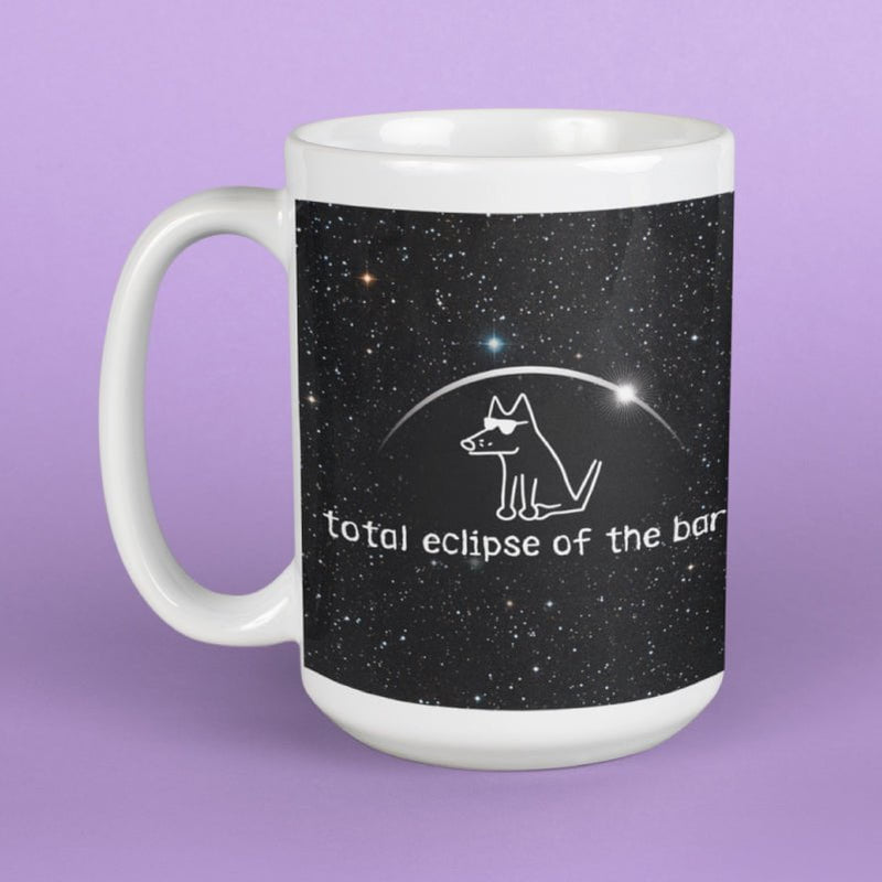 Total Eclipse of the Bark - Large Coffee Mug