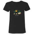 Trail Tails - Ladies T-Shirt V-Neck