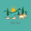Trail Tails - Ladies T-Shirt V-Neck