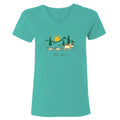 Trail Tails - Ladies T-Shirt V-Neck