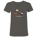 Trick and Treat - Ladies T-Shirt V-Neck