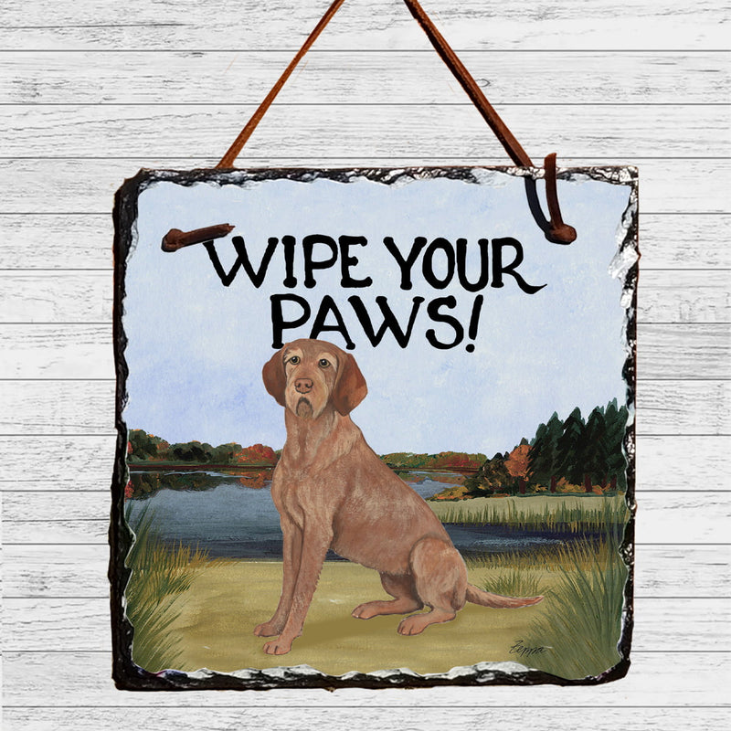 Wirehaired Vizsla Slate Sign