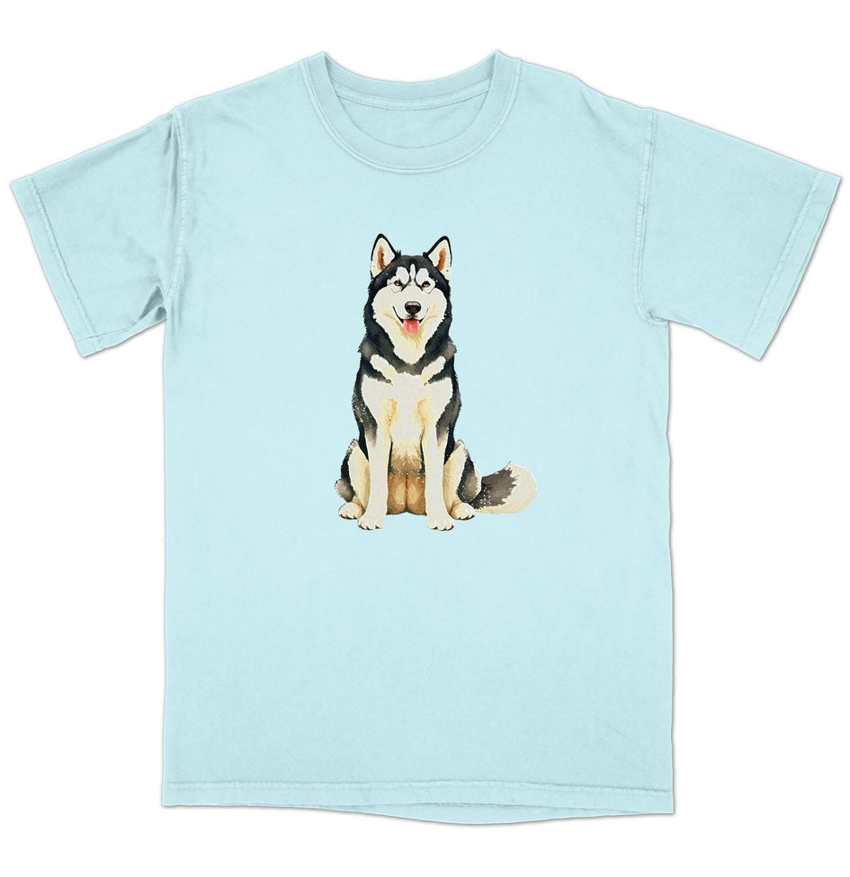 Watercolor Alaskan Malamute Adult Unisex T-Shirt