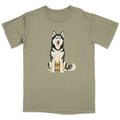 Watercolor Alaskan Malamute Adult Unisex T-Shirt