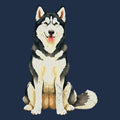 Watercolor Alaskan Malamute Adult Unisex T-Shirt