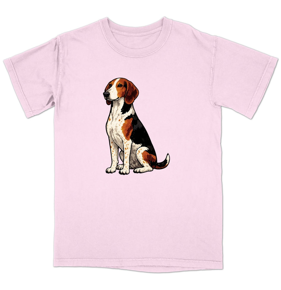 Watercolor American English Coonhound Adult Unisex  T-Shirt