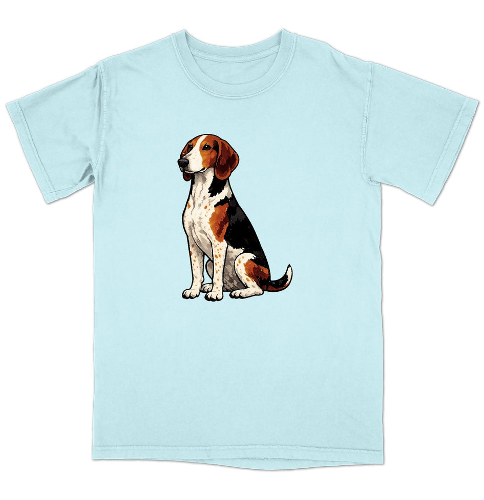 Watercolor American English Coonhound Adult Unisex  T-Shirt