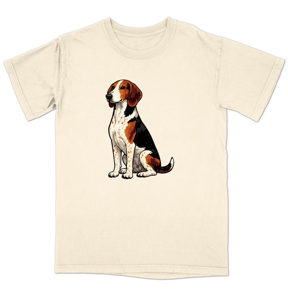 Watercolor American English Coonhound Adult Unisex  T-Shirt