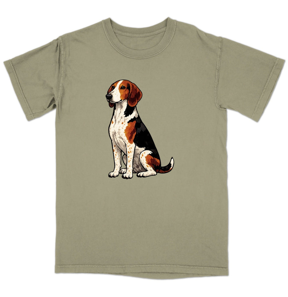 Watercolor American English Coonhound Adult Unisex  T-Shirt