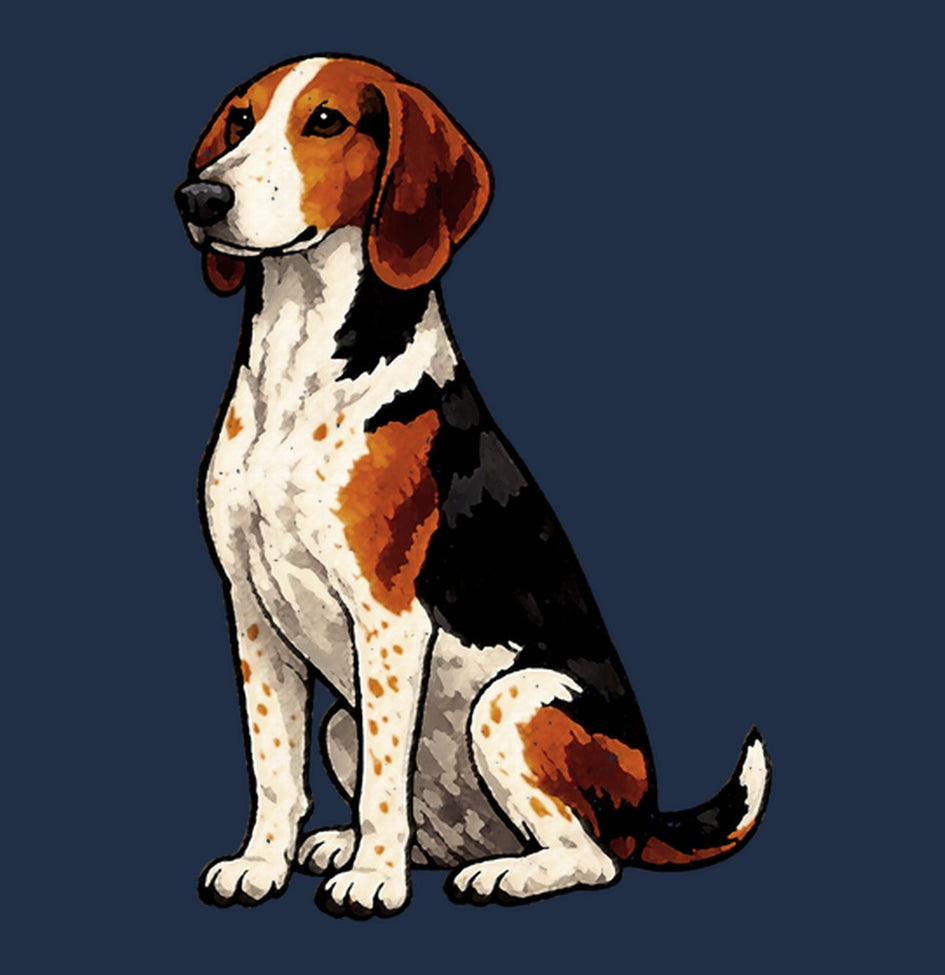 Watercolor American English Coonhound Adult Unisex  T-Shirt