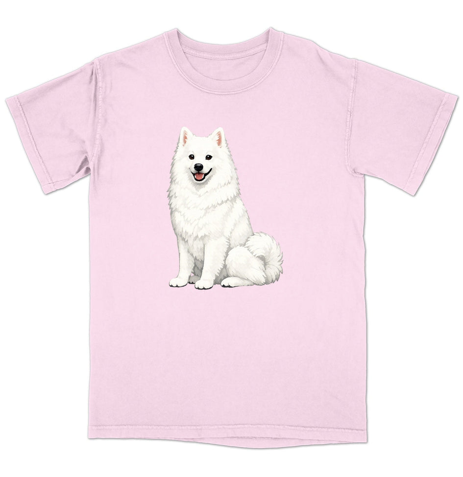 Watercolor American Eskimo Dog Adult Unisex T-Shirt