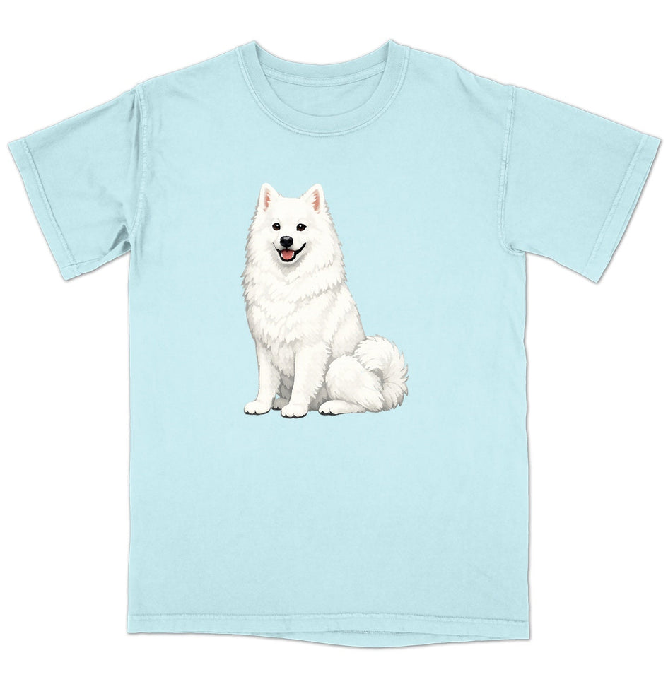 Watercolor American Eskimo Dog Adult Unisex T-Shirt