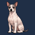 Watercolor American Hairless Terrier Adult Unisex T-Shirt
