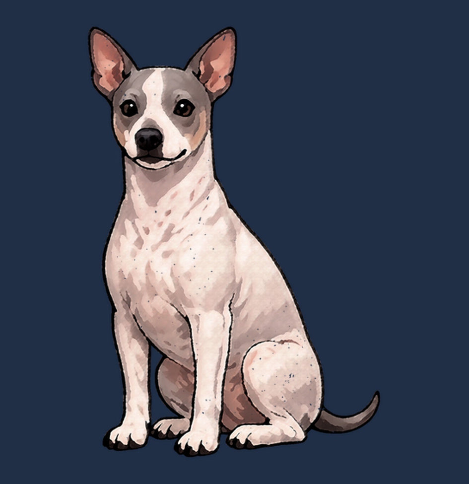 Watercolor American Hairless Terrier Adult Unisex T-Shirt
