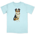Watercolor Australian Shepherd Adult Unisex T-Shirt