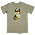 Watercolor Australian Shepherd Adult Unisex T-Shirt