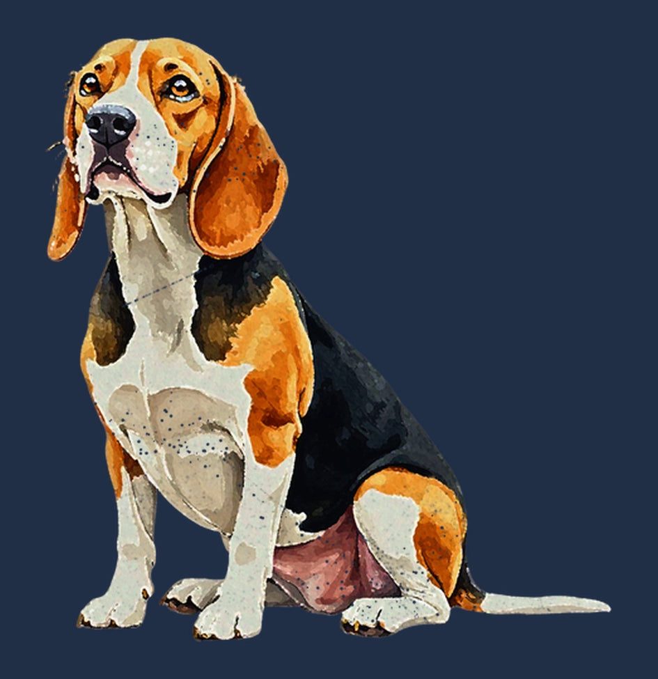 Watercolor Beagle Adult Unisex T-Shirt