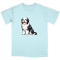 Watercolor Bearded Collie Adult Unisex T-Shirt