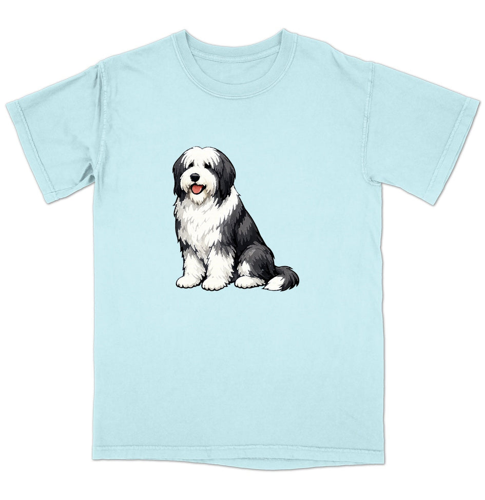 Watercolor Bearded Collie Adult Unisex T-Shirt