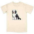 Watercolor Bearded Collie Adult Unisex T-Shirt