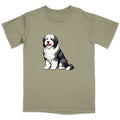 Watercolor Bearded Collie Adult Unisex T-Shirt