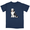 Watercolor Bearded Collie Adult Unisex T-Shirt