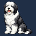 Watercolor Bearded Collie Adult Unisex T-Shirt