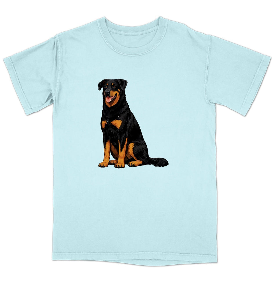 Watercolor Beauceron Adult Unisex Garment-Dyed T-Shirt