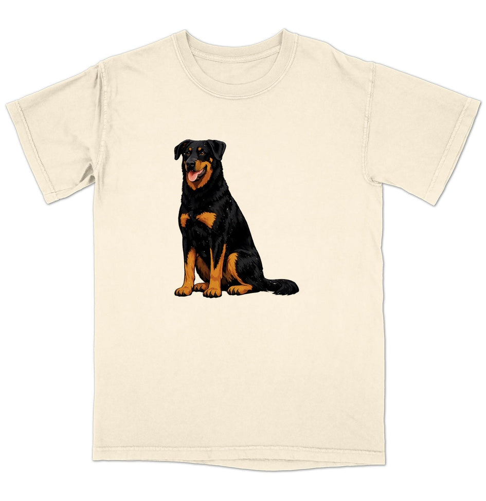 Watercolor Beauceron Adult Unisex Garment-Dyed T-Shirt
