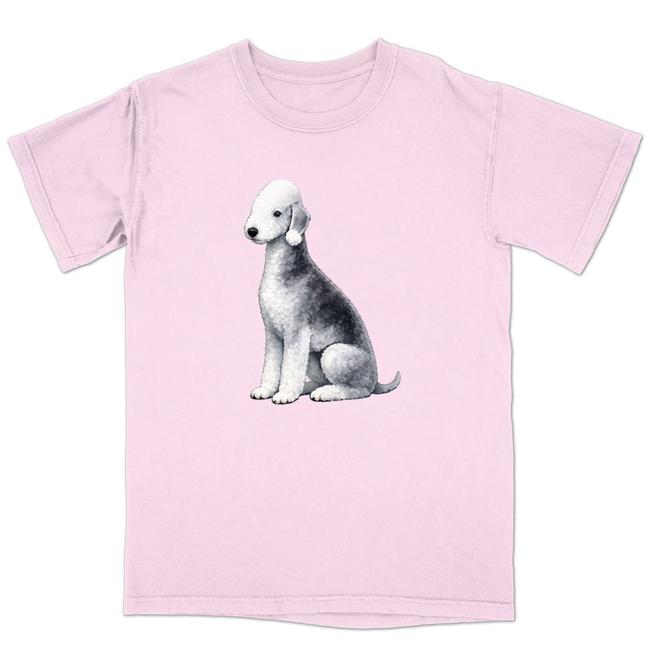 Watercolor Bedlington Terrier Adult Unisex T-Shirt